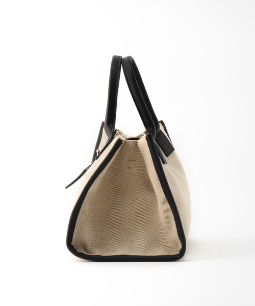 B.C STOCK（ベーセーストック）の「カナグツイルトートバッグ(M)（ショルダーバッグ・レディース・ベージュ/ブラック・FREE）」の10枚目の写真