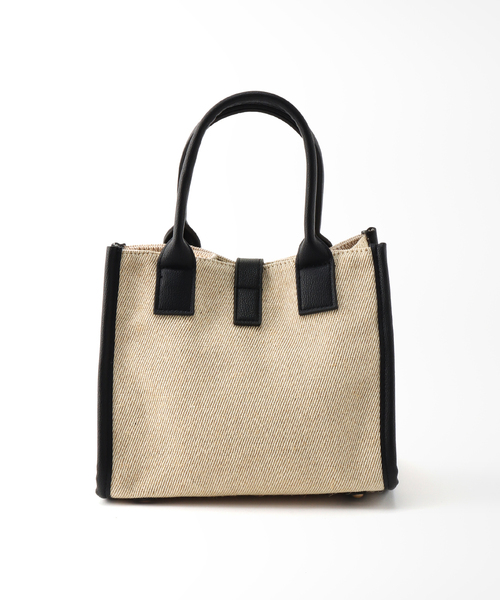 B.C STOCK（ベーセーストック）の「カナグツイルトートバッグ(M)（ショルダーバッグ・レディース・ベージュ/ブラック・FREE）」の11枚目の写真