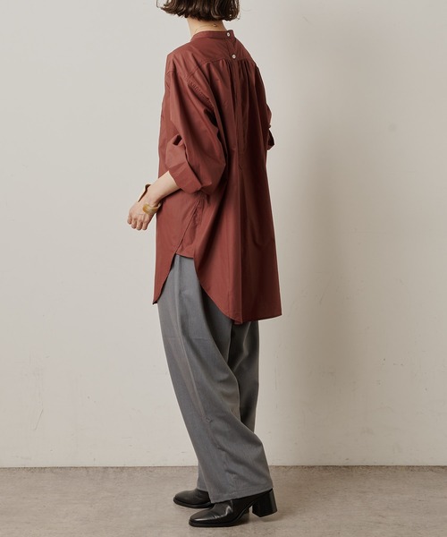 Omekashi（オメカシ）の「ドレスシャツ（シャツ/ブラウス・レディース・パープル/ブラウン/オフホワイト・FREE）」の11枚目の写真