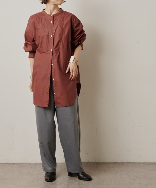 Omekashi（オメカシ）の「ドレスシャツ（シャツ/ブラウス・レディース・パープル/ブラウン/オフホワイト・FREE）」の14枚目の写真