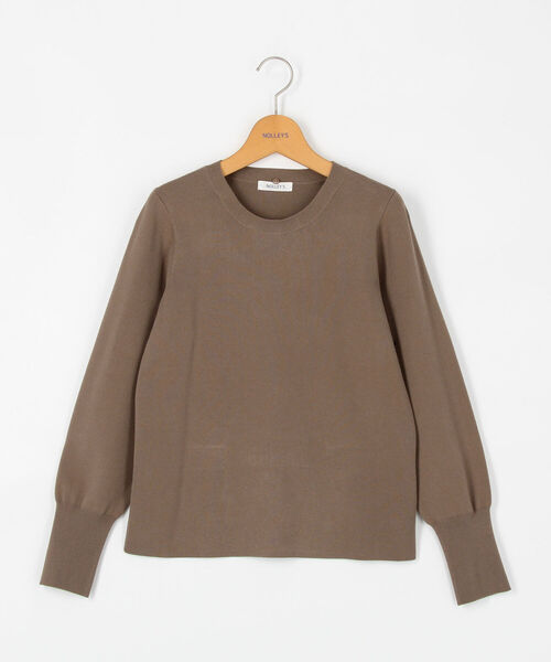 ノーリーズ NOLLEY’S大人可愛いフレンチブルドッグ柄ウールニット セール】◇【WEB限定】白衿プルオーバーニット（ニット/セーター