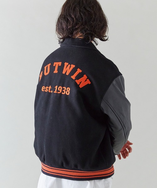 BUTWIN（バトウィン）の「[本革]BUTWIN/LEATHER×WOOLスタジャン