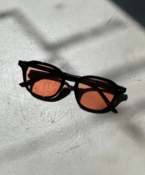 SHAGGIE（シャギー）の「太ラウンドカラーサングラス（サングラス・レディース・ブラック/レッド/オレンジ・FREE）」の6枚目の写真
