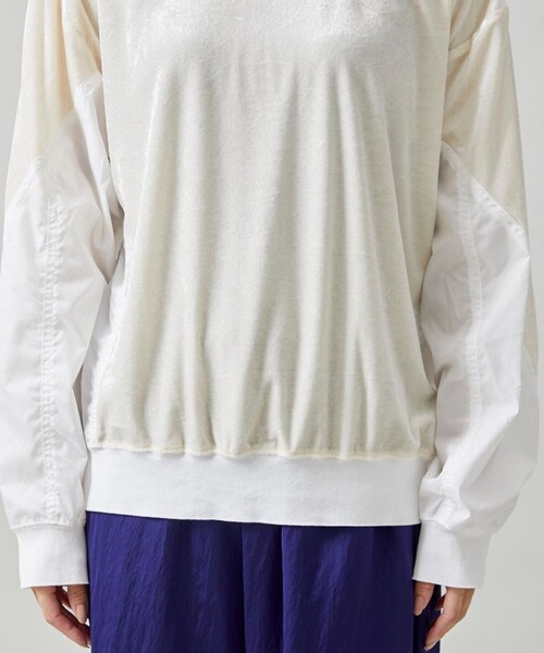 TOGA PULLA(トーガ プルラ)の「【TOGA PULLA(トーガプルラ)】ベロアジャージートップ TP22-JL262(Tシャツ/カットソー・レディース・ホワイト/ブラック・36)」の11枚目の写真