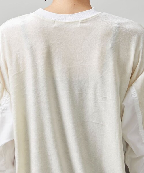 TOGA PULLA(トーガ プルラ)の「【TOGA PULLA(トーガプルラ)】ベロアジャージートップ TP22-JL262(Tシャツ/カットソー・レディース・ホワイト/ブラック・36)」の12枚目の写真