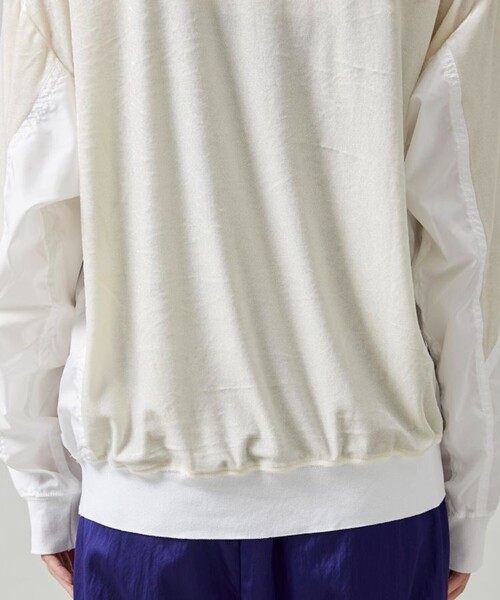 TOGA PULLA(トーガ プルラ)の「【TOGA PULLA(トーガプルラ)】ベロアジャージートップ TP22-JL262(Tシャツ/カットソー・レディース・ホワイト/ブラック・36)」の13枚目の写真