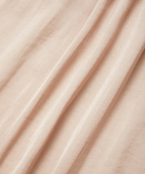 VIS（ビス）の「【洗える】【前後2WAY】サテンギャザースタンドブラウス（シャツ/ブラウス・レディース・パープル/ネイビー/ベージュ系その他/キナリ/ピンク系その他2・FREE）」の13枚目の写真