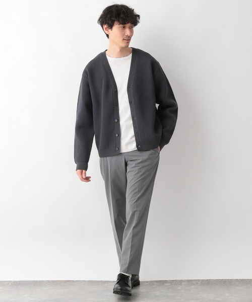 GLOBAL WORK(グローバルワーク)の「軽やかワッフルカーデ/297649(カーディガン/ボレロ・メンズ・グリーン/チャコールグレー/ベージュ・SMALL/MEDIUM/LARGE)」の4枚目の写真