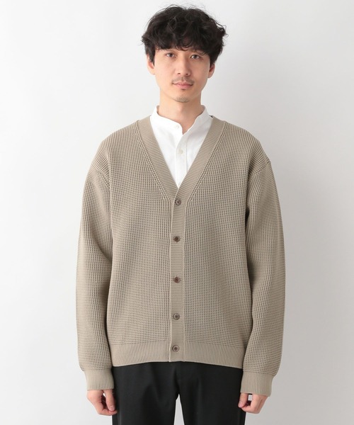 GLOBAL WORK(グローバルワーク)の「軽やかワッフルカーデ/297649(カーディガン/ボレロ・メンズ・グリーン/チャコールグレー/ベージュ・SMALL/MEDIUM/LARGE)」の10枚目の写真