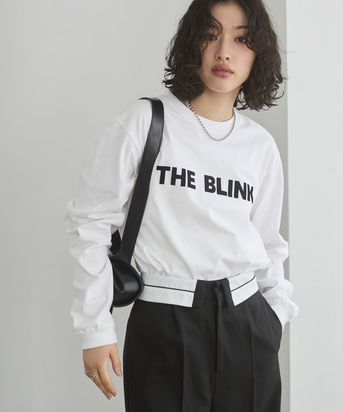 フロッキー ロゴ / 箔 メタリック プリント ロンT（Tシャツ