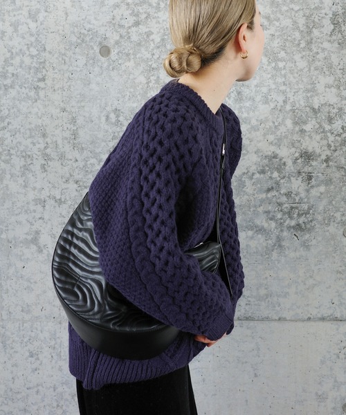 セール】【9色展開】ヴィンテージライクケーブルニット（ニット