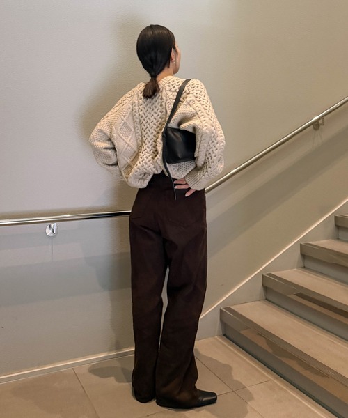 セール】【9色展開】ヴィンテージライクケーブルニット（ニット