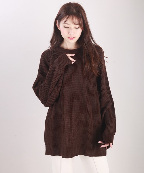 WESTSEA（ウエストシー）の「片畦　ラグランカラーニット 蛍光色ニット ネオンカラー（ニット/セーター・メンズ・ブラック/ブラウン/イエロー/ブルー/グリーン/グリーン系その他/シルバーグレー/オレンジ/ロイヤルブルー/パープル/アクア/ピンク/レッド・M/L）」の14枚目の写真