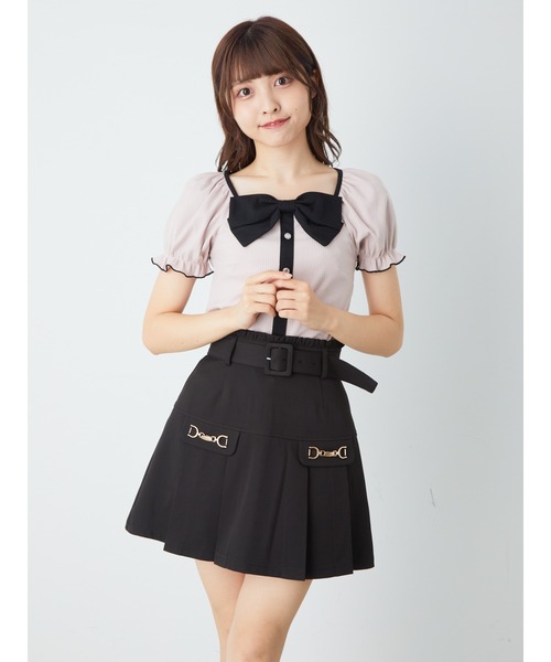 Ank Rouge(アンクルージュ)の「ビットデザインヨークプリーツSK(スカート・レディース・ブラック/A/B・M)」の19枚目の写真