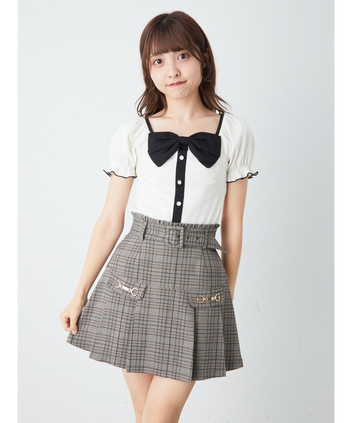 Ank Rouge(アンクルージュ)の「ビットデザインヨークプリーツSK(スカート・レディース・ブラック/A/B・M)」の20枚目の写真