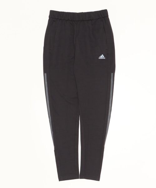 adidas(アディダス)の「アディダス adidas W24/7ニットテーパードパンツ(その他パンツ・レディース・ブラック×ブラック/ブラック×ホワイト・XL/L/M/S)」の1枚目の写真