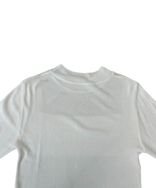 TEVALT（ヴァレット）の「シアー長袖ニット（Tシャツ/カットソー・レディース・パープル/ボルドー/ライトグレー/ブラック/アイボリー/ネイビー系・38）」の16枚目の写真
