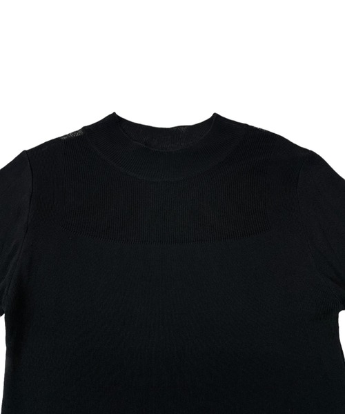 TEVALT（ヴァレット）の「シアー長袖ニット（Tシャツ/カットソー・レディース・パープル/ボルドー/ライトグレー/ブラック/アイボリー/ネイビー系・38）」の12枚目の写真