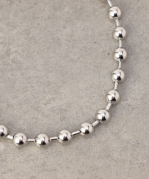 FREAK'S STORE（フリークスストア）の「ビッグボールチェーンネックレス（ネックレス・レディース・シルバー・ONE SIZE）」の4枚目の写真