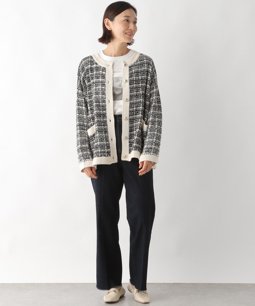 LEPSIM（レプシィム）の「アソートプリントロングTシャツ　164728（Tシャツ/カットソー・レディース・グレー/オフホワイト/ホワイト系その他・FREE）」の4枚目の写真