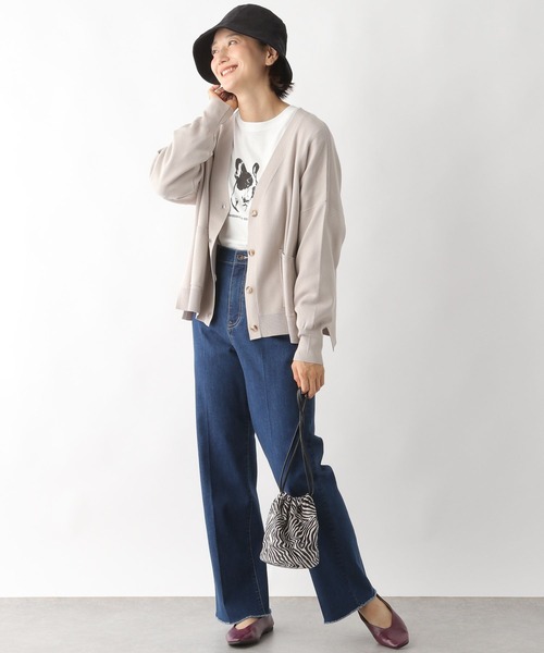 LEPSIM（レプシィム）の「アソートプリントロングTシャツ　164728（Tシャツ/カットソー・レディース・グレー/オフホワイト/ホワイト系その他・FREE）」の6枚目の写真