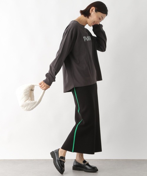 LEPSIM（レプシィム）の「アソートプリントロングTシャツ　164728（Tシャツ/カットソー・レディース・グレー/オフホワイト/ホワイト系その他・FREE）」の7枚目の写真