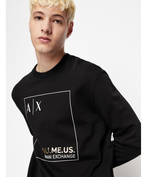 ARMANI EXCHANGE（アルマーニエクスチェンジ）の「【AX アルマーニ エクスチェンジ】YOU.ME.US. スウェットプルオーバー（スウェット）」 WEAR