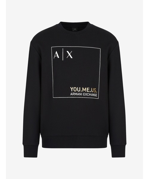ARMANI EXCHANGE（アルマーニエクスチェンジ）の「【AX アルマーニ エクスチェンジ】YOU.ME.US. スウェットプルオーバー（スウェット）」 WEAR