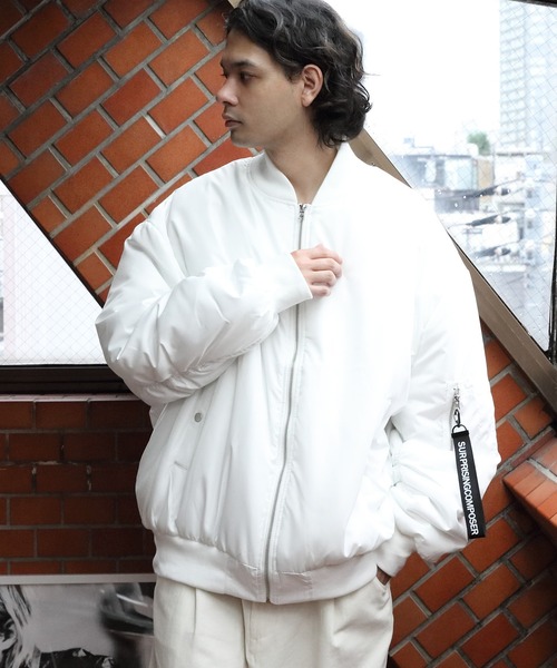 ８(eight)（エイト）の「中綿ＭＡ－１（MA-1・メンズ・ホワイト/ネイビー/カーキ/ブラック・MEDIUM/X-LARGE/LARGE）」の2枚目の写真