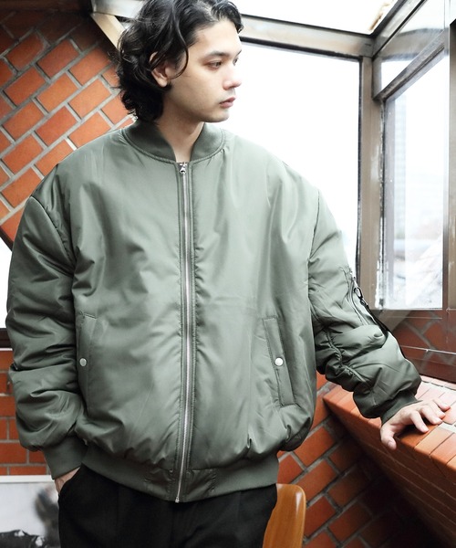 ８(eight)（エイト）の「中綿ＭＡ－１（MA-1・メンズ・ホワイト/ネイビー/カーキ/ブラック・MEDIUM/X-LARGE/LARGE）」の4枚目の写真