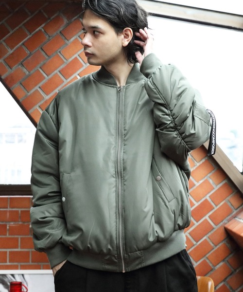 ８(eight)（エイト）の「中綿ＭＡ－１（MA-1・メンズ・ホワイト/ネイビー/カーキ/ブラック・MEDIUM/X-LARGE/LARGE）」の8枚目の写真