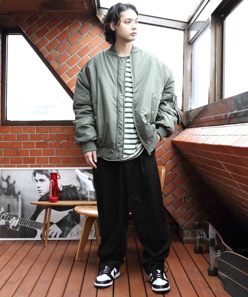 ８(eight)（エイト）の「中綿ＭＡ－１（MA-1・メンズ・ホワイト/ネイビー/カーキ/ブラック・MEDIUM/X-LARGE/LARGE）」の9枚目の写真