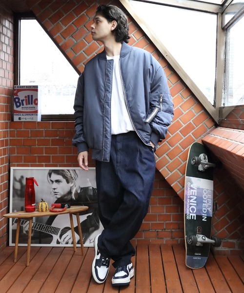 ８(eight)（エイト）の「中綿ＭＡ－１（MA-1・メンズ・ホワイト/ネイビー/カーキ/ブラック・MEDIUM/X-LARGE/LARGE）」の11枚目の写真