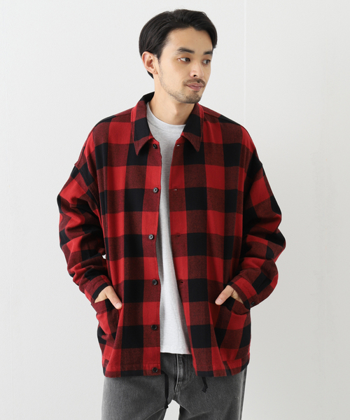 JOURNAL STANDARD J.S HOMESTEAD(ジャーナルスタンダードホームステッド)の「【J.S.Homestead】HEAVY TWILL スピンドルMIL L/S(シャツ/ブラウス・メンズ・レッド/ブラック系その他・MEDIUM/LARGE)」の5枚目の写真