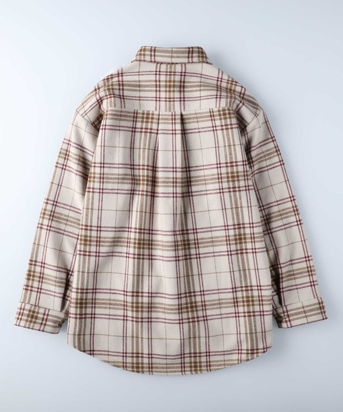 HONEYSUCKLE ROSE（ハニーサックルローズ）の「【HONEYSUCKLE ROSE】裏シャギーシャツ（シャツ/ブラウス・レディース・ブルー/ベージュ・L/M）」の3枚目の写真