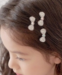Rora（ローラ）の「テラン リボンヘアクリップ(2color)（バレッタ/ヘアクリップ）」