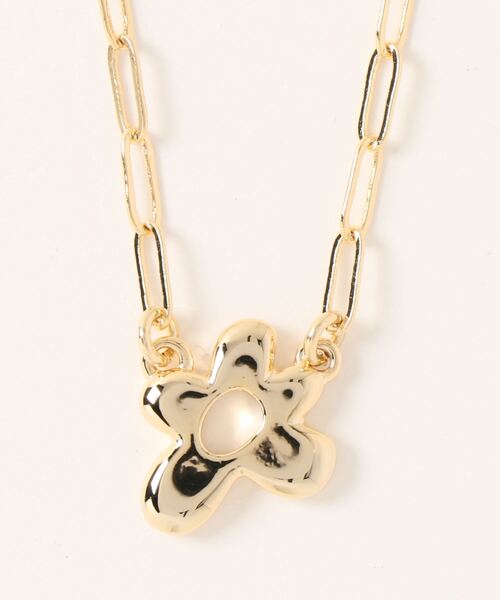 LOWRYS FARM（ローリーズファーム）の「フラワーチェーンネックレス　169390（ネックレス・レディース・シルバー/ゴールド・FREE）」の8枚目の写真