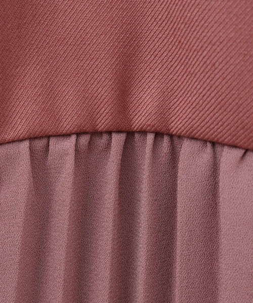 31 Sons de mode（トランテアン　ソン　ドゥ　モード）の「トレンチプリーツジャンスカ（ジャンパースカート・レディース・ネイビー/ベージュ/ピンク・36/38）」の10枚目の写真