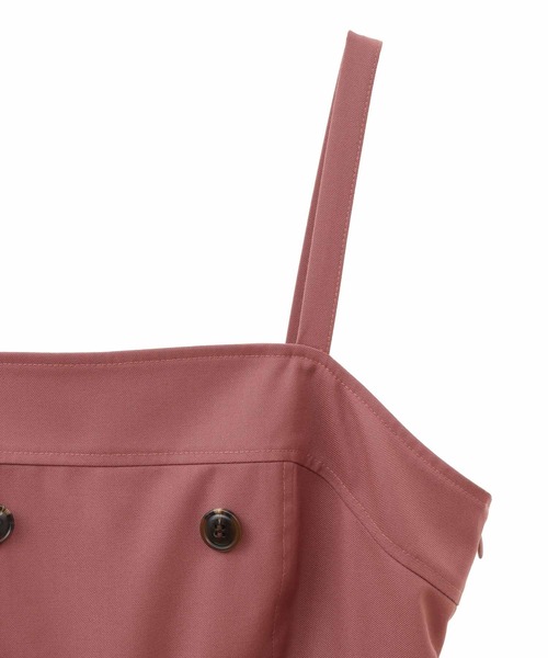 31 Sons de mode（トランテアン　ソン　ドゥ　モード）の「トレンチプリーツジャンスカ（ジャンパースカート・レディース・ネイビー/ベージュ/ピンク・36/38）」の6枚目の写真