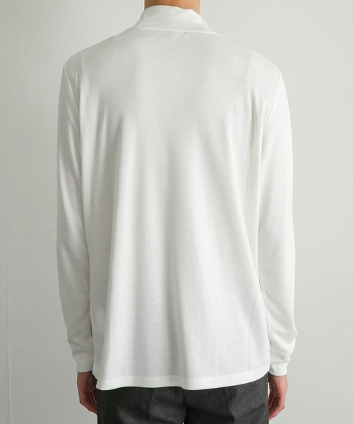 SENSE OF PLACE by URBAN RESEARCH（センスオブプレイスバイアーバンリサーチ）の「キモウポンチモックネックロングTシャツ（Tシャツ/カットソー・メンズ・ホワイト/ブラック・MEDIUM/LARGE）」の10枚目の写真