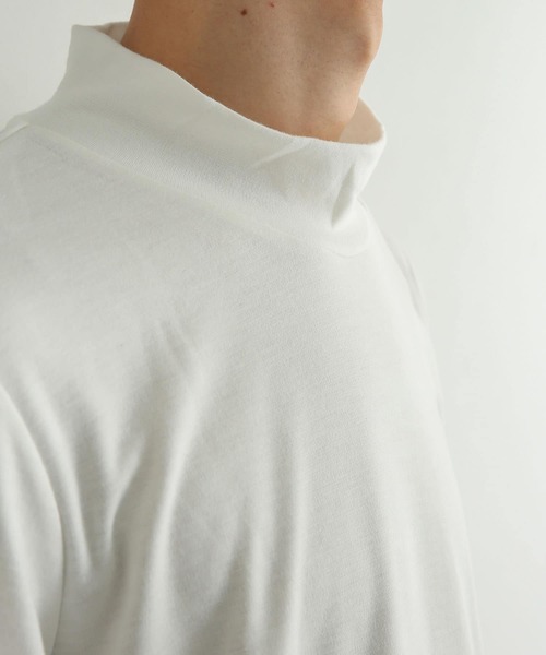 SENSE OF PLACE by URBAN RESEARCH（センスオブプレイスバイアーバンリサーチ）の「キモウポンチモックネックロングTシャツ（Tシャツ/カットソー・メンズ・ホワイト/ブラック・MEDIUM/LARGE）」の11枚目の写真