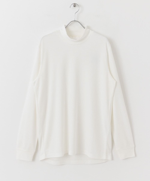 SENSE OF PLACE by URBAN RESEARCH（センスオブプレイスバイアーバンリサーチ）の「キモウポンチモックネックロングTシャツ（Tシャツ/カットソー・メンズ・ホワイト/ブラック・MEDIUM/LARGE）」の14枚目の写真