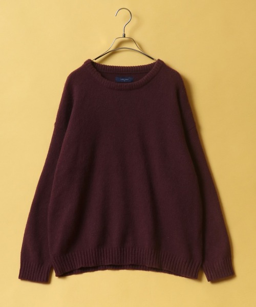 ANPAS(アンパス)の「Mohair Touch Oversized Shaggy Knit Pullover/モヘアタッチ オーバーサイズ シャギーニット プルオーバー(ニット/セーター・メンズ・ライトブルー/ブラック/ダークグリーン/パープル系その他/バーガンディー/グレイッシュベージュ/ブラック系その他/グリーン系その他/ブルー系その他/イエロー/ブルー/セージグリーン/ブラック系その他2・M/L)」の13枚目の写真