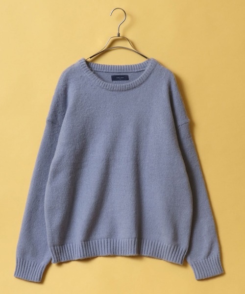 ANPAS(アンパス)の「Mohair Touch Oversized Shaggy Knit Pullover/モヘアタッチ オーバーサイズ シャギーニット プルオーバー(ニット/セーター・メンズ・ライトブルー/ブラック/ダークグリーン/パープル系その他/バーガンディー/グレイッシュベージュ/ブラック系その他/グリーン系その他/ブルー系その他/イエロー/ブルー/セージグリーン/ブラック系その他2・M/L)」の8枚目の写真