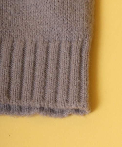 ANPAS(アンパス)の「Mohair Touch Oversized Shaggy Knit Pullover/モヘアタッチ オーバーサイズ シャギーニット プルオーバー(ニット/セーター・メンズ・ライトブルー/ブラック/ダークグリーン/パープル系その他/バーガンディー/グレイッシュベージュ/ブラック系その他/グリーン系その他/ブルー系その他/イエロー/ブルー/セージグリーン/ブラック系その他2・M/L)」の16枚目の写真