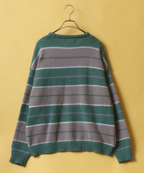 ANPAS(アンパス)の「Mohair Touch Oversized Shaggy Knit Pullover/モヘアタッチ オーバーサイズ シャギーニット プルオーバー(ニット/セーター・メンズ・ライトブルー/ブラック/ダークグリーン/パープル系その他/バーガンディー/グレイッシュベージュ/ブラック系その他/グリーン系その他/ブルー系その他/イエロー/ブルー/セージグリーン/ブラック系その他2・M/L)」の14枚目の写真