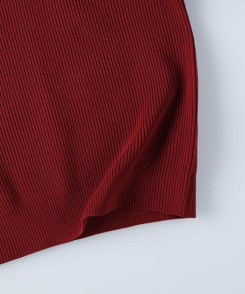 BACK NUMBER(バックナンバー)の「【BACK NUMBER】畦編みクルーニット(ニット/セーター・メンズ・イエロー/オフホワイト/ブラック/ブルー/ワイン/オリーブ・L/M/S/XL)」の18枚目の写真