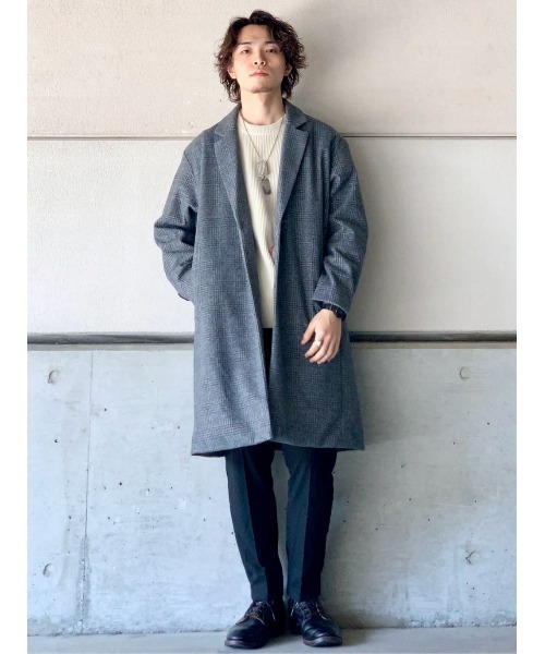 BACK NUMBER(バックナンバー)の「【BACK NUMBER】畦編みクルーニット(ニット/セーター・メンズ・イエロー/オフホワイト/ブラック/ブルー/ワイン/オリーブ・L/M/S/XL)」の20枚目の写真