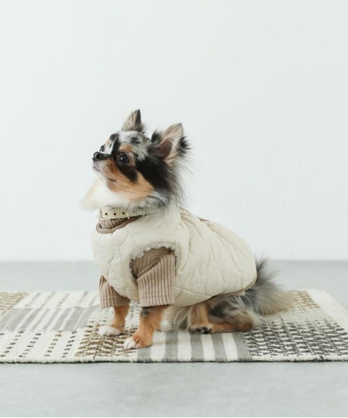 moncheri リバーシブルボアキルティングジャケット M セール】リバーシブルボアキルティングジャケット / 犬服