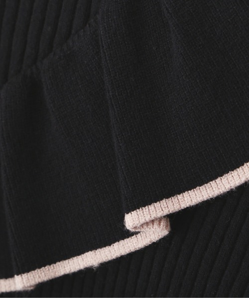 N.（N. Natural Beauty Basic）（エヌエヌナチュラルビューティーベーシック）の「◆クロスフリルニット（ニット/セーター・レディース・オフホワイト/ブルー/ブラック系その他・MEDIUM）」の17枚目の写真